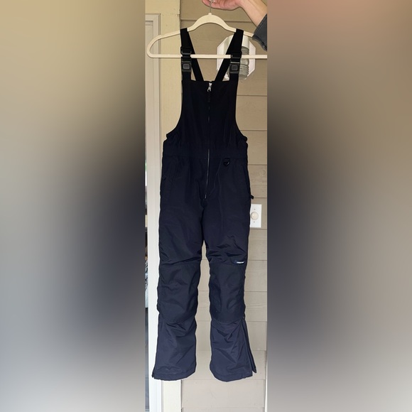 ❄️LANDS’ END❄️-Kids Iron Knee Insulated Snow Bibs/ Snow pants Size 10 - Picture 3 of 12